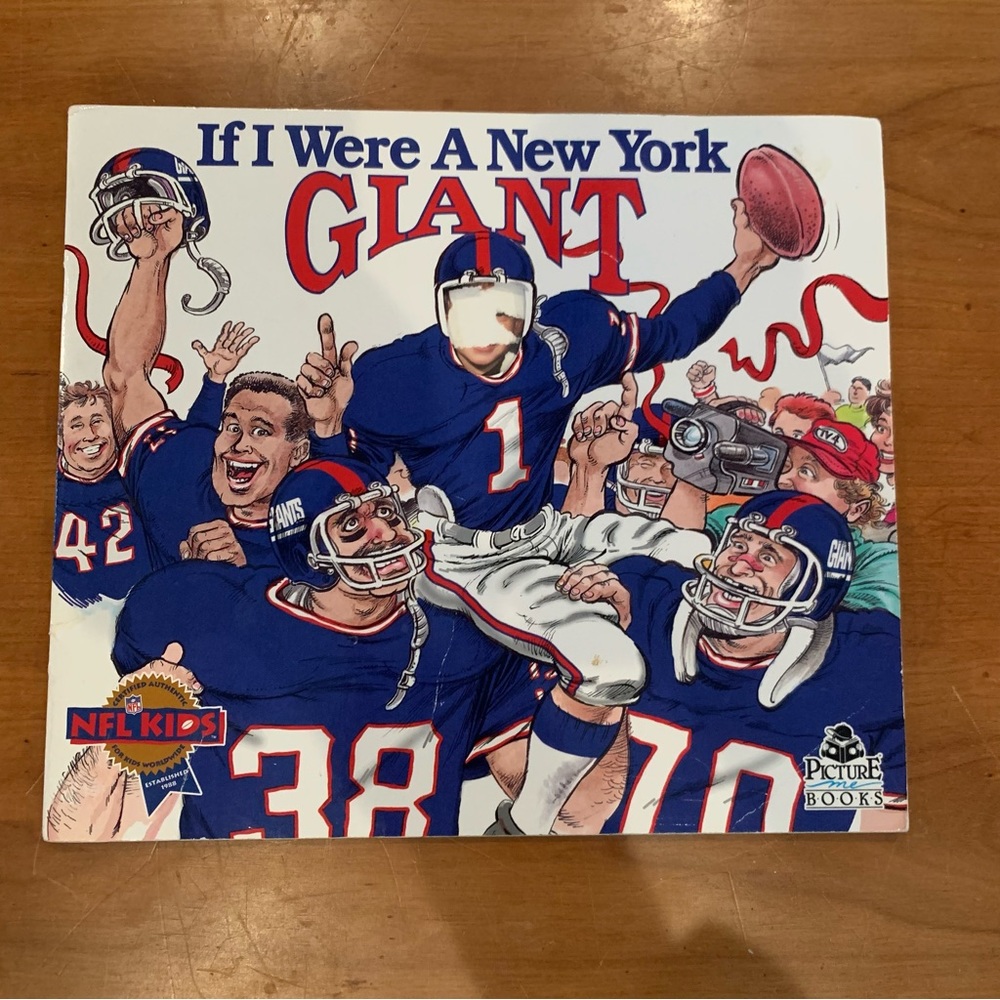 If I Were A New York Giant kids picture me book vintage 90s